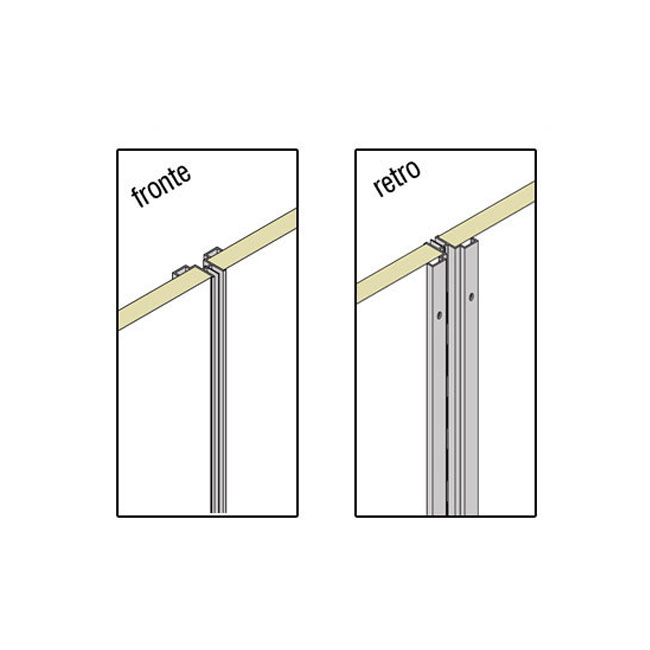 Agosistem Montante Alluminio a T 240 cm 50x27