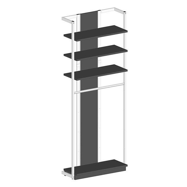 Agosistem Smooth Kit 02 Spallette Angolo Scaffale 90 cm