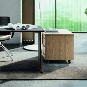 Mobile di servizio 3 cassetti+anta su ruote Made in Italy - immagine 4