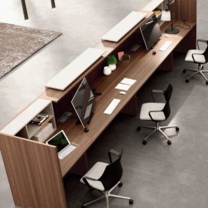 Banco reception Front Office misura 380LX120HX73P - immagine 3