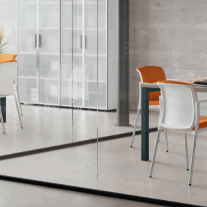 Sala riunioni 4 postazioni completa Tavolo quadrato - immagine 4