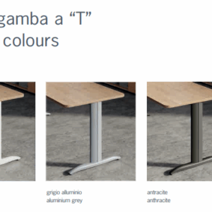 Scrivania Derby gamba a T Made in Italy - immagine 7