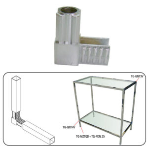 Giunto ferro per tubi quadri 20X20 - immagine 6