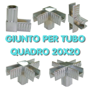 Giunto ferro per tubi quadri 20X20 - immagine 1